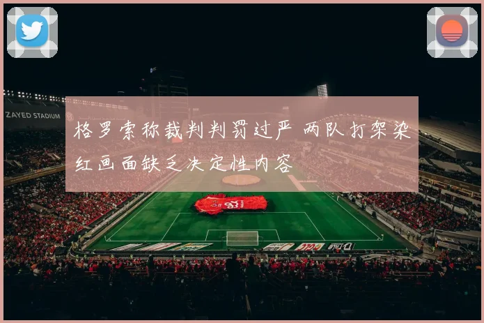 格罗索称裁判判罚过严 两队打架染红画面缺乏决定性内容
