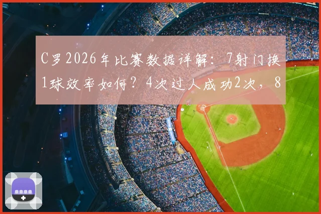 C罗2026年比赛数据详解：7射门换1球效率如何？4次过人成功2次，8.2分评分是否客观？